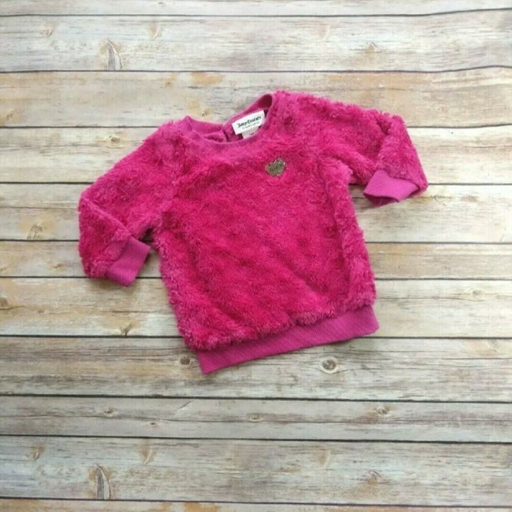 Juicy Couture Fuzzy Fuchsia Pink Sweatshirt 12M